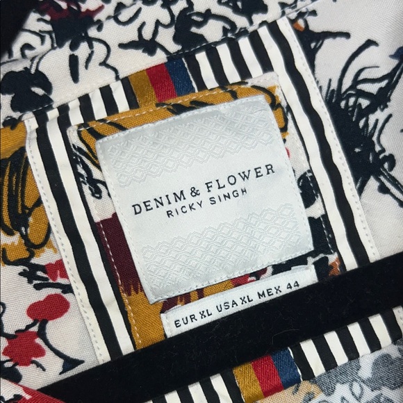 Denim & Flower Multicolor Floral Men's Shirt - Picture 2 of 9